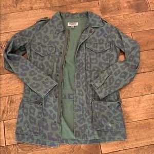Ecote leopard print camo jacket